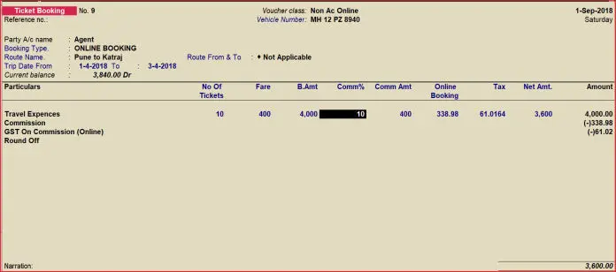 Non Ac Vehicle Booking and Online Commission